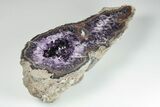 11" Purple Amethyst Geode With Polished Face - Uruguay - #199754-3